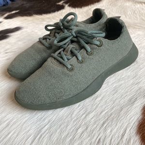 Green Allbirds sneakers